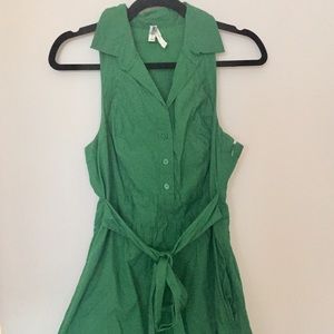 Green Shirt Dress